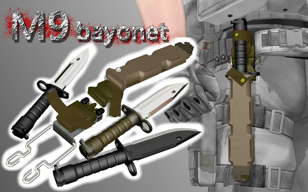 M9 bayonet 【MMDモデル配布】