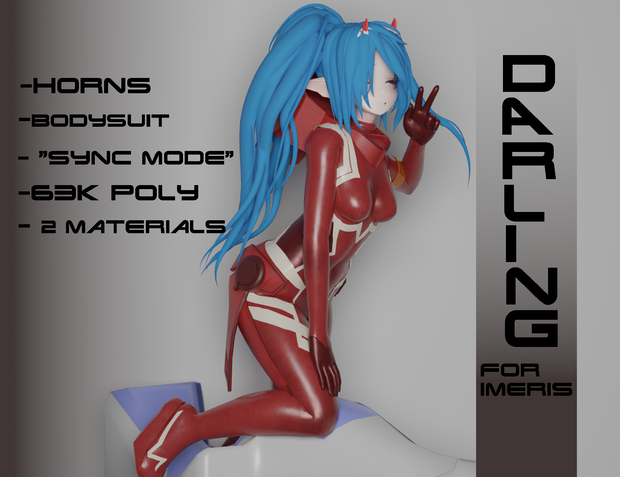 VRchat Outfit "Darling" for Imeris イメリス用VRCアバター衣装「ダーリン」