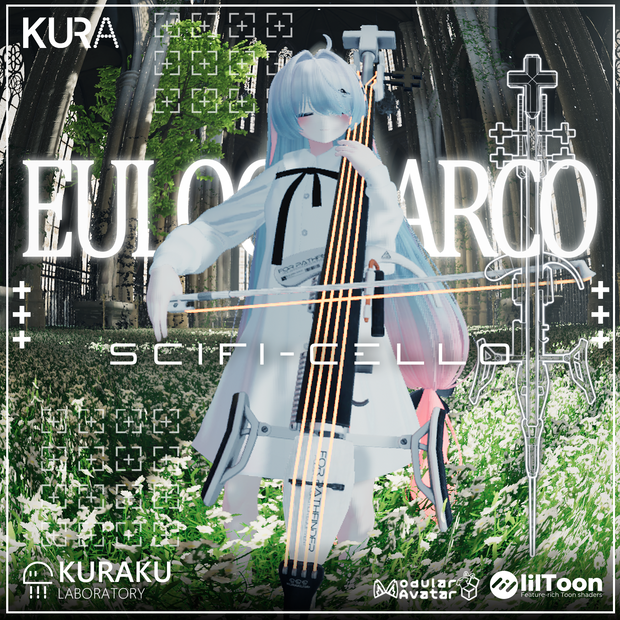 【射撃・演奏ギミック付き銃器・楽器】EUROGIA ARCO【Scifiチェロ/銃/ライフル/スナイパーライフル/チェロ】