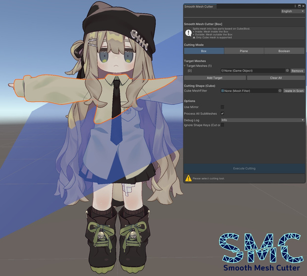 Smooth Mesh Cutter