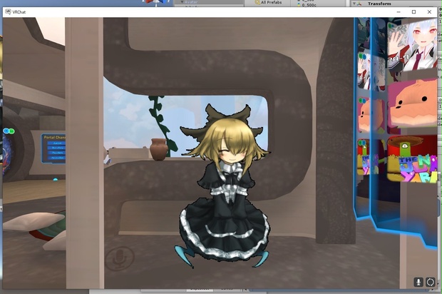 [VRChat] 伺かフリーシェル『幽霊』アバター