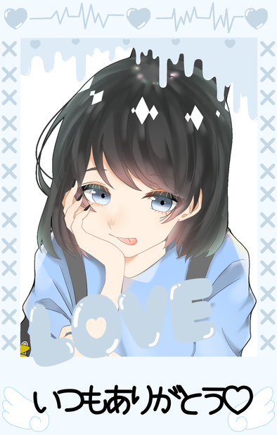 VTuberさん向け！チェキ風素材