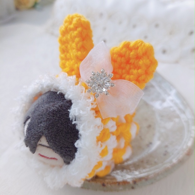 もちマスミニ用着ぐるみ みかん色 - miyaあむあむ - BOOTH