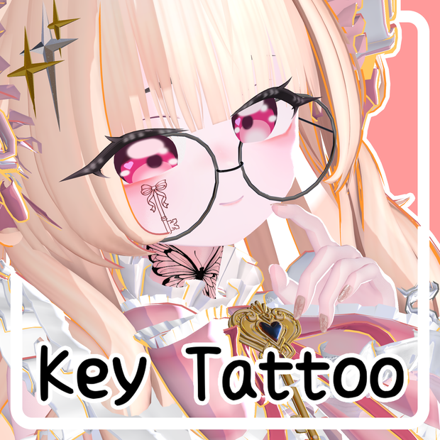 【🎁ギフトCP🎁08/20~08/22】鍵タトゥー 8種類詰め合わせ Key Tattoo 8 Types【無料版あり】