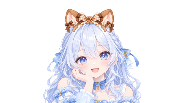【無料】VTuber用 アニマルカチューシャ 3種セット｜VTube Studio対応・透過PNG