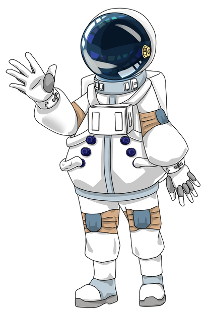 キャラクター立ち絵「宇宙服」