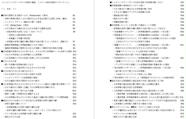 ゲームのシュタインズゲートゼロ０考察と解説