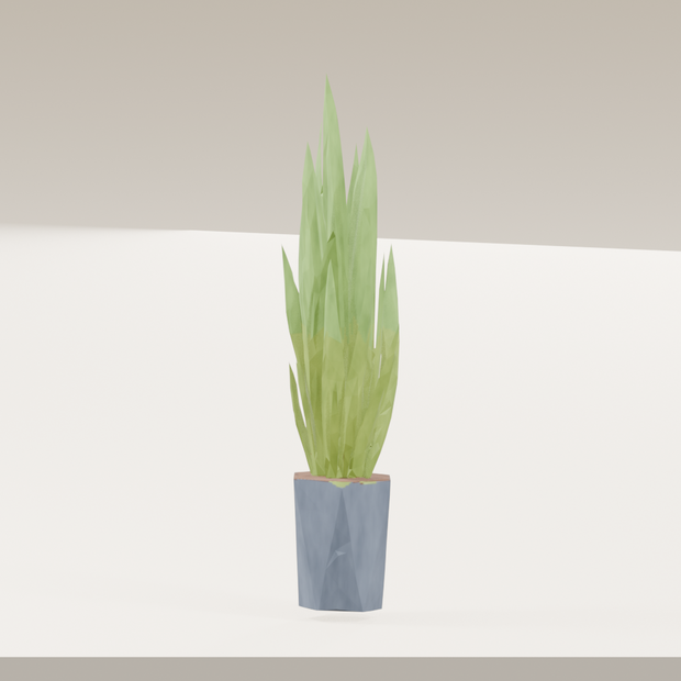 【3Dモデル】観葉植物 / snake plant サンスベリア（OBJ・LWO）