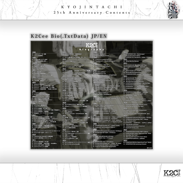 【素材】K2Cee Biography JP/EN