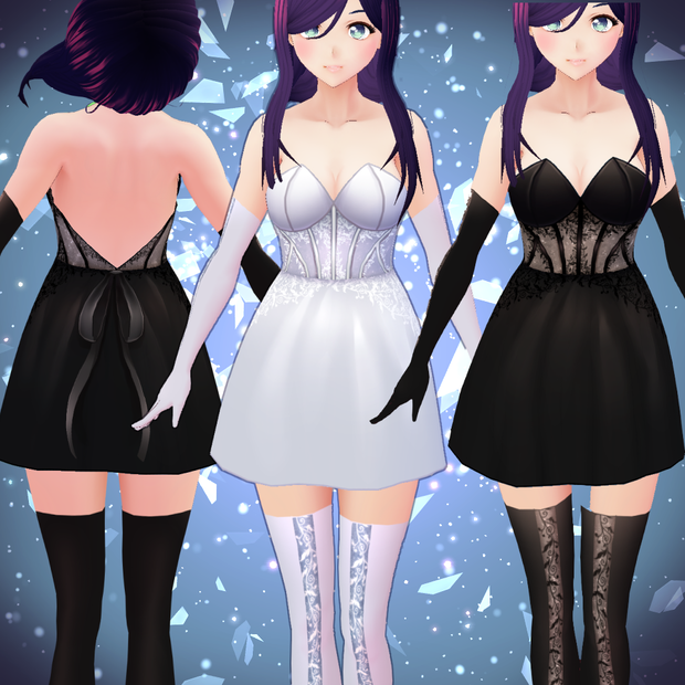 [Vroid] Corset dress set