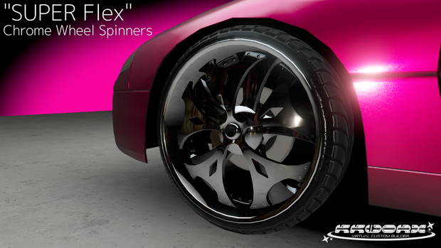 [VRC向け]"SUPER Flex" Chrome Wheel Spinners