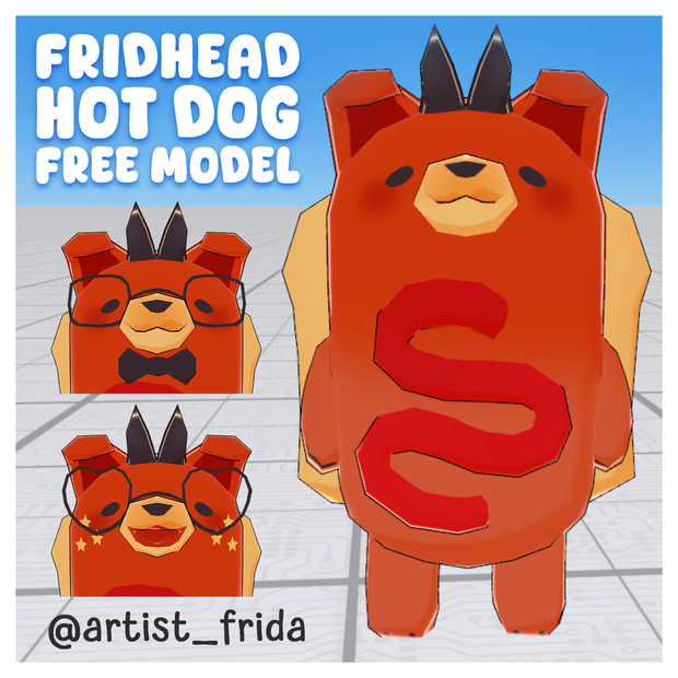 Fridhead Hot Dog [ Free Model ]