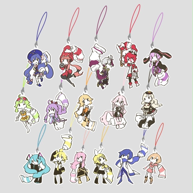 絵の具 ボカロ アクリルストラップ Clowz Booth