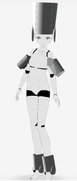VRoid向けパーツセットD