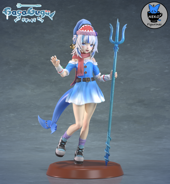 ガウル・グラ Gawr Gura 3Dプリント用STLデータ