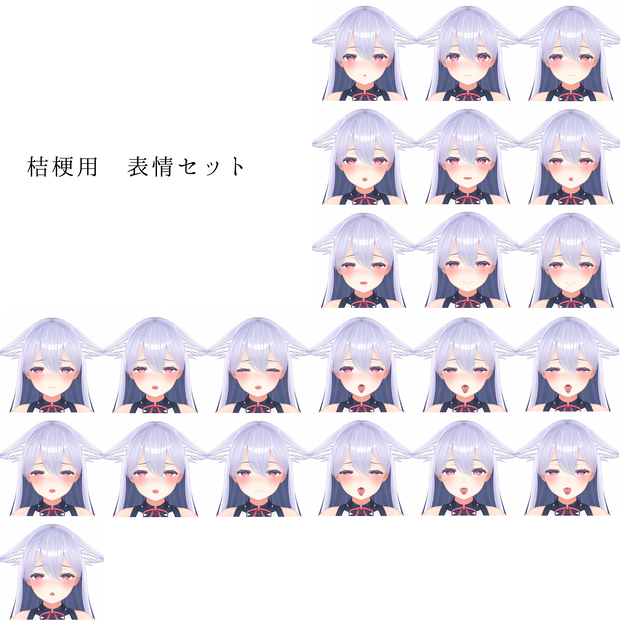 「桔梗」用表情アニメーションセット