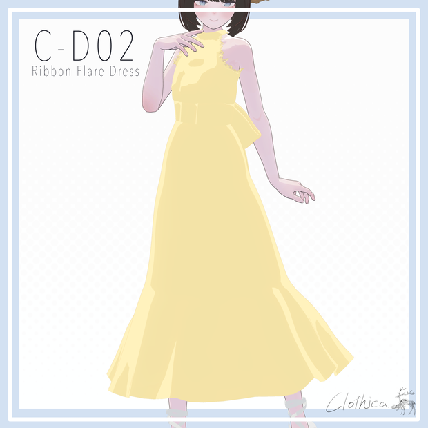 【Lapwing】C-D02 Ribbon Flare Dress