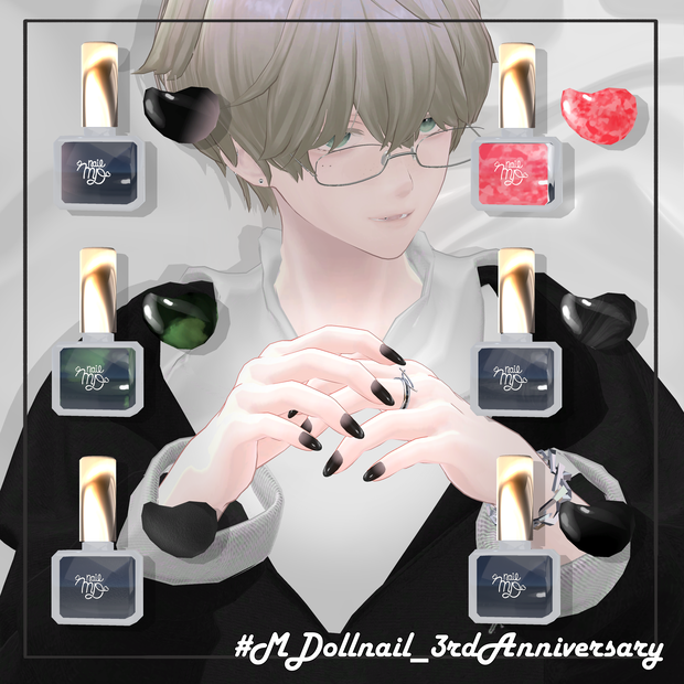 【MDollnail対応】Men's Nail for minase,kei