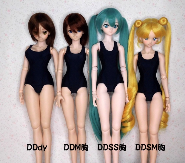 ☆ 60㎝ドールサイズ・M胸用・サテンバニーガールコスチューム
