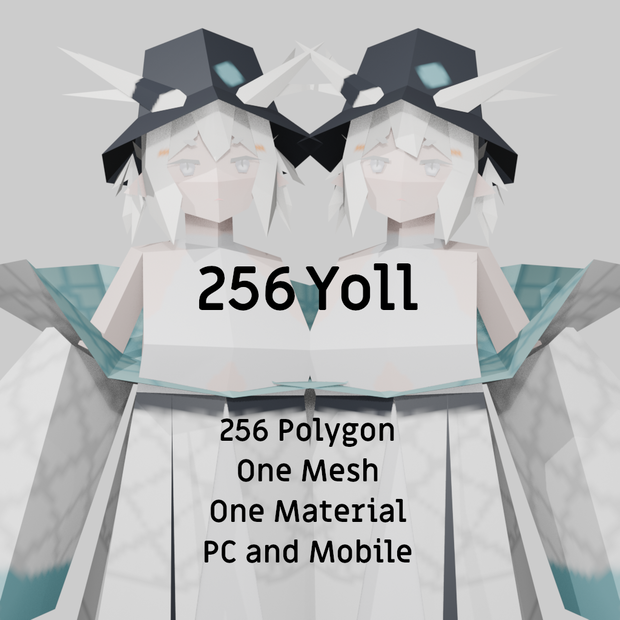 【VRChat】256 龍のヨルちゃん　256 Yoll-chan the Dragon【3Dアバター】[3D Avatar] 