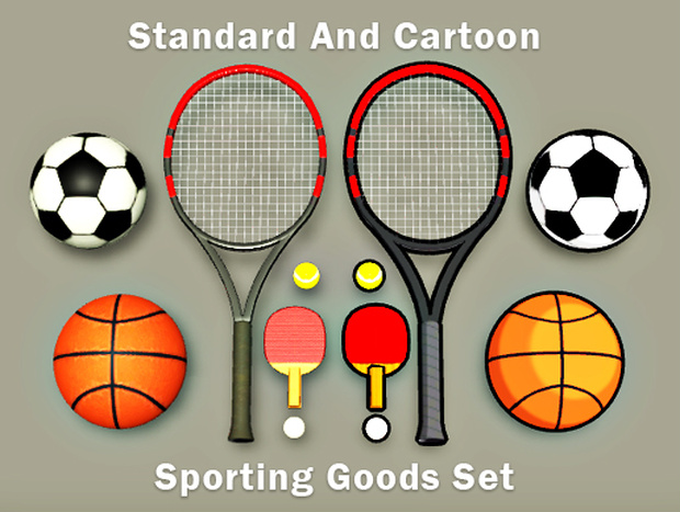 【3Dモデル】スポーツ用品