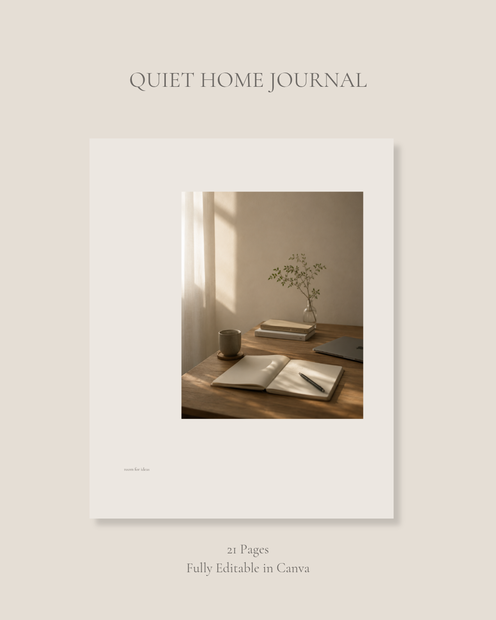 Quiet Home Journal Canvaテンプレート｜暮らしの記録・Instagram投稿用