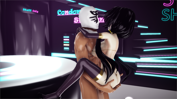 【R18 MMD Motion】抱え正面3 Holding Missionary 3