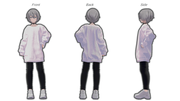シンプルな服