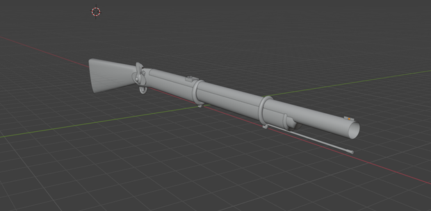 【free(無料)】 レトロ銃 blenderfile