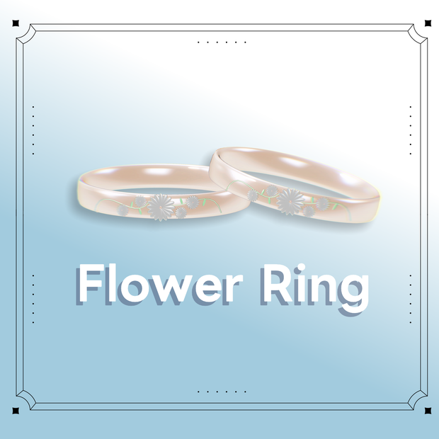 【free(無料)】【VRChat】　flower ring 