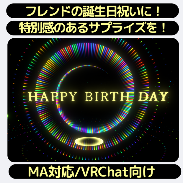 フレンドの誕生日祝いに！パーティクルライブ「Surprise」
