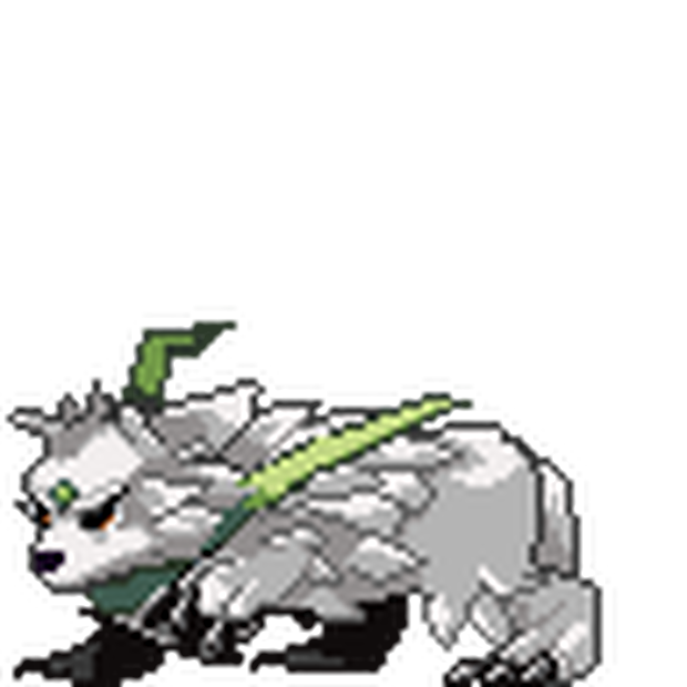 狼型モンスター/サイドビュードット絵（96×96size）