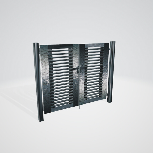 3d ３dモデル　門　門扉　エクステリア
