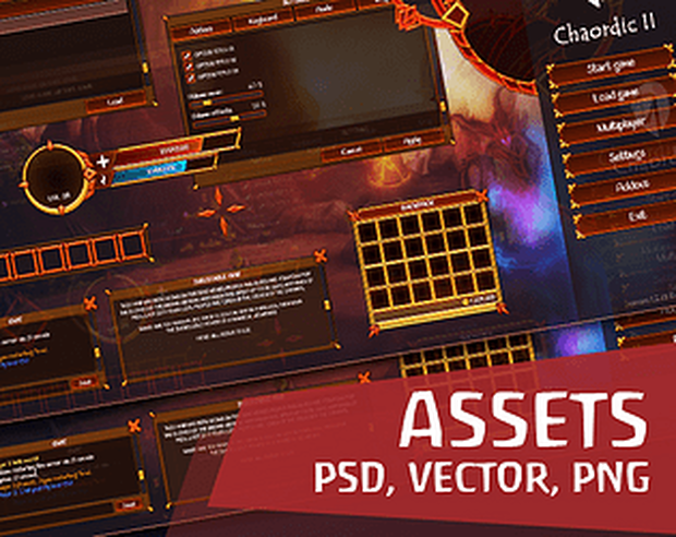 Assets UI インターフェイスアニメ RPG & Interface Anime RPG