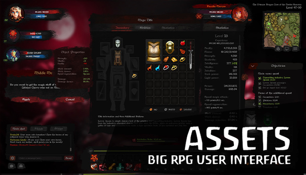 Anime UI MMORPG Dark Templar