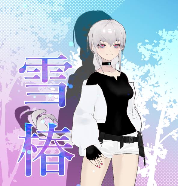 【オリジナル3Dモデル】雪椿 -yukitsubaki- 