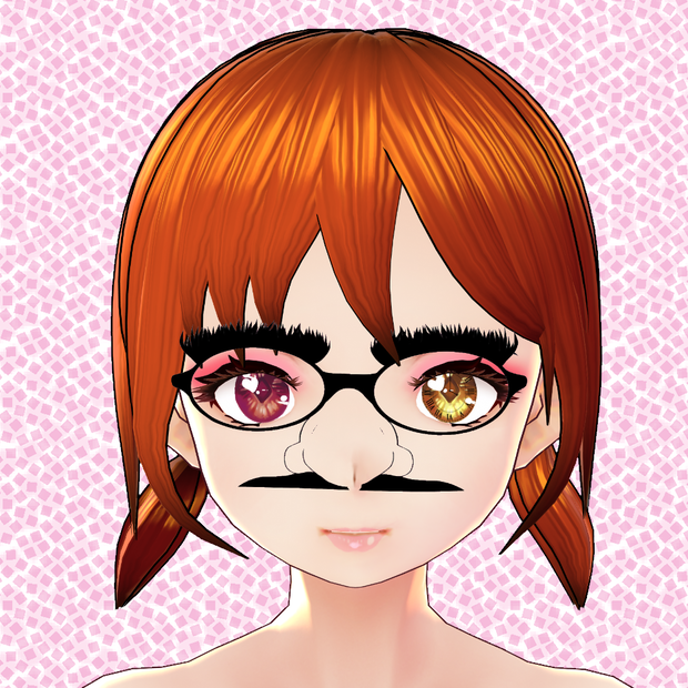 [VRoid] Free Groucho glasses
