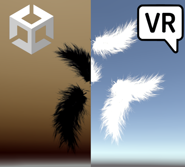 Feathers with Colliders for Unity / VrChat