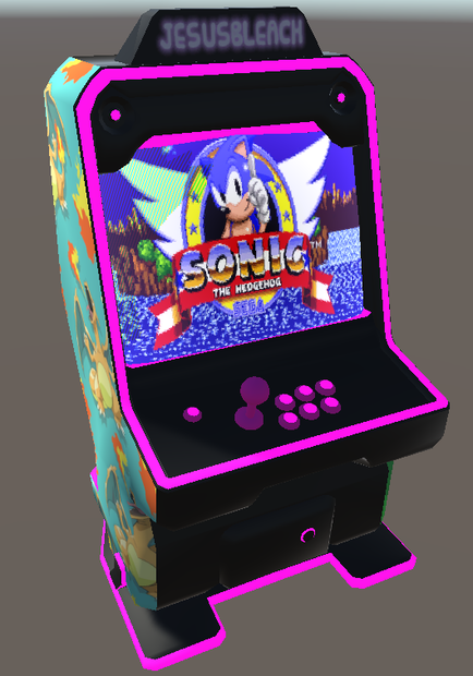 Customizable Arcade Cabinet for Unity / VRChat and FBX
