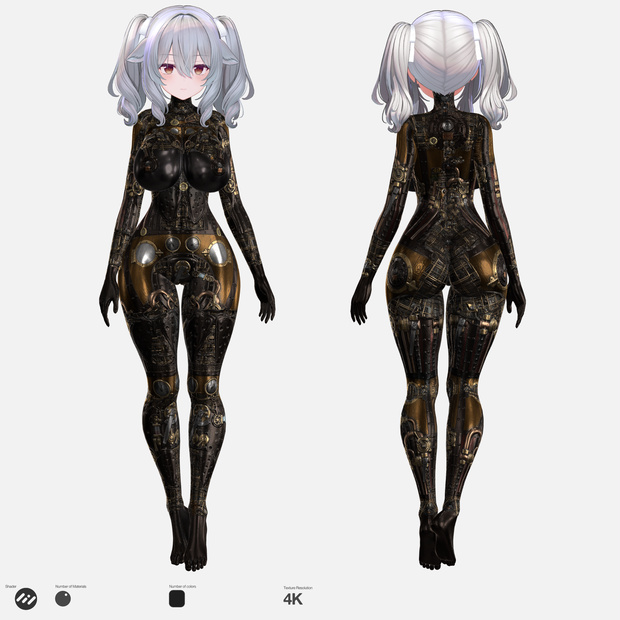 Steamforged Chimera Skin ミルティナ しゅぽエロPBRマテリアル