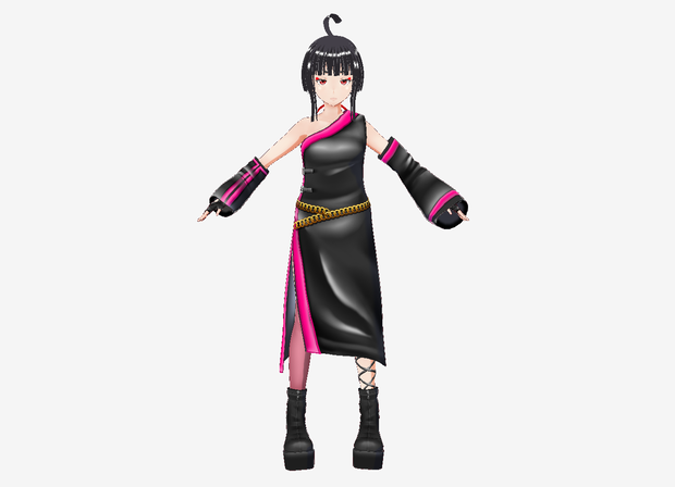 Vroid衣装　肩出し衣装