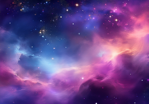 幻想的な宇宙背景