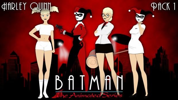 Harley Quinn model pack "RIGGED FBX"