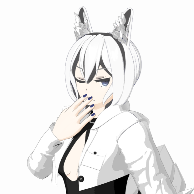 【VRChat無料アバター】オリジナルモデル「ミッドナイト」ちゃん！