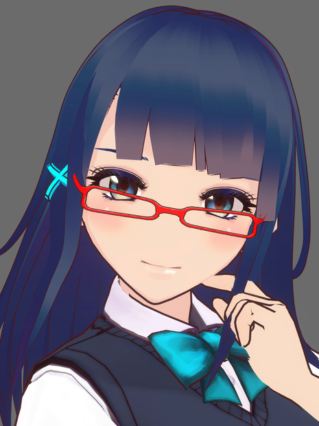 (無料有)千駄ヶ谷篠440カスタム著作権放棄版VRoid３Dモデル（無料版と寄付版）