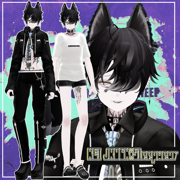 【繋_KEI】JROCK+Sleepwear【新素体/MA対応/PB+collider設定済】/ZEPTO002