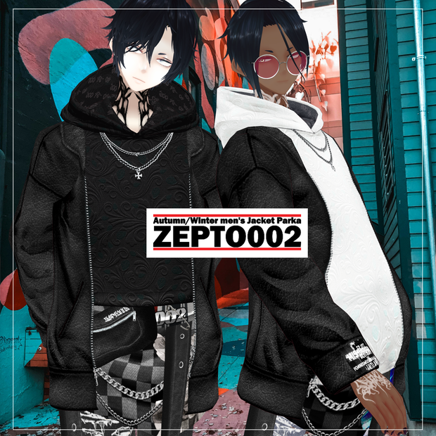 【VRoid texture】Autumn/Winter men's Jacket Parka/ZEPTO002