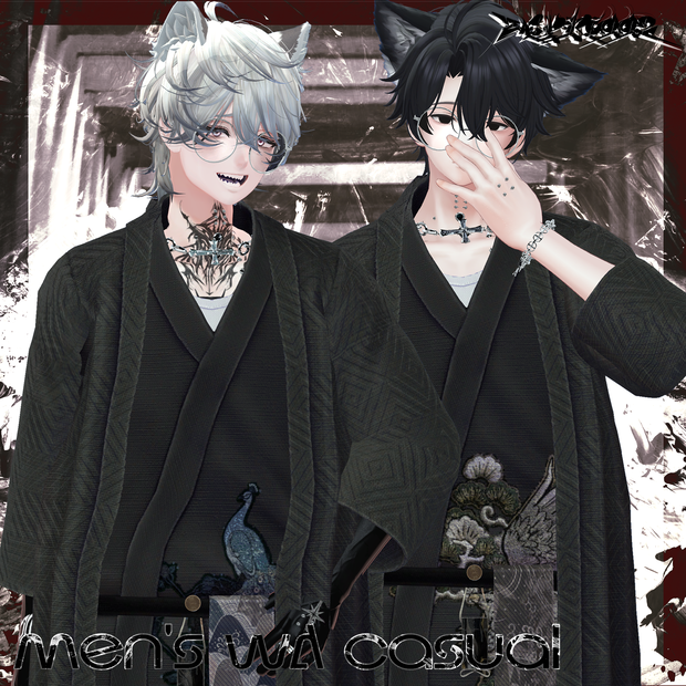 【VRChat】Men's WA casual/ZEPTO002【6Avatar対応/PB+CO/MA設定済】