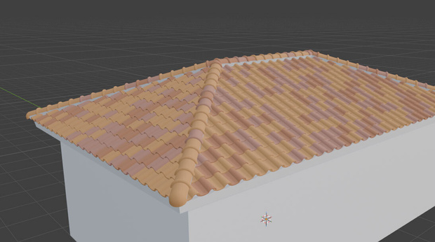 【Blenderアセット】WafuRoofSet - S型瓦セット