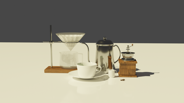 【VRC利用想定】コーヒーセット